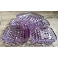 Комплект Розеток для десерта  из Александритовое стекло