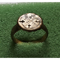 Перстень. Четыре стороны света. XVII - XVIIIв. диаметр 19мм. лот низ-3