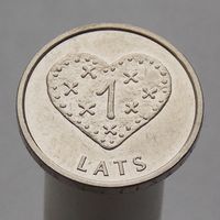 Латвия 1 лат 2011 Пряничное сердце