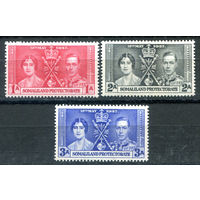 Британские колонии - Сомалиленд - 1937г. - коронация короля Георга VI и королевы Елизаветы - 3 марки - полная серия, MH, MLH [Mi 74-76]. #2-Bc-D-KS-5