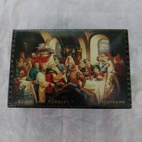 Шкатулка СССР. Федоскино. Свадьба.