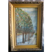 Картина винтажная  в старинной раме 60*40.