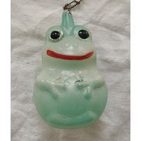 Ёлочная игрушка лягушка