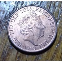 Великобритания, 1 пенни 2016 года