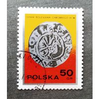 Марка Польша 1977 год Монета