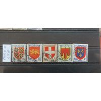 РАСПРОДАЖА ФРАНЦИЯ 1949г. Полная серия. Гаш.