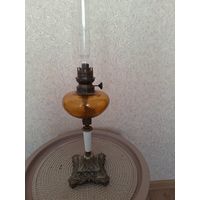 Старинная керосиновая лампа Европа 19 век