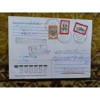 2002 Беларусь конверт с нечастым самоклеящейся стандарном культура архитектура искусство