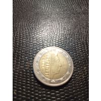 Люксембург 2 евро 2005 обычный чекан