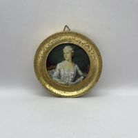 Антикварная репродукция в деревянной раме ручной работы. Италия. 3668