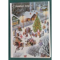 Матвеев М. С Новым годом! 1988 г. Двойная. Чистая. Тир 500 тыс.