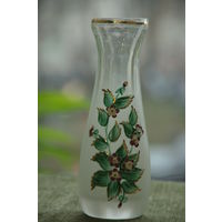 Ваза  ( Чехословакия , Богемия ) 15,5 см   целая