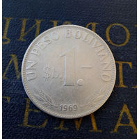 1 песо 1969 Боливия #01