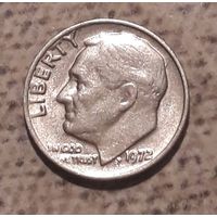 10 центов (дайм) 1972 США МД Филадельфия