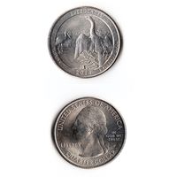 25 центов США 2014 Национальный парк Эверглейдс (Флорида)  P