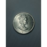 Каймановы острова 25 центов 1996 года .