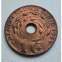Голландская Индия 1 цент, 1945 D   1-4-27