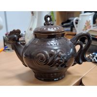 Чайник заварник СССР глиняный. Петушок