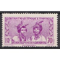 16.FrK. Франция. Колонии. Мартиника. Местные мотивы. 1940 г. 70C. Mi.#180.