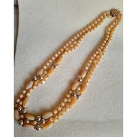 Винтажные бусы- ожерелье Чехословакия.