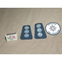 Погоны и шеврон МЧС Таджикистана пожарного (все лоты с 1 руб без МЦ)