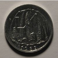 Сан-Марино, 1 Лира 1989 Морская раковина