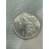 1 доллар Морган 1886 США в штемпельном блеске