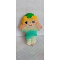 Резиновая игрушка СССР. Ребенок в кепке. 16