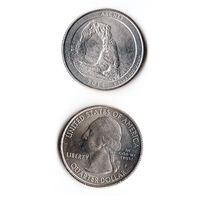 25 центов США 2014 Национальный парк Арки (Юта)  P