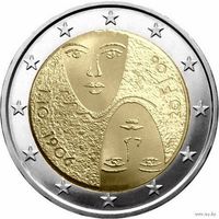2 евро 2006 Финляндия Избирательное право  UNC из ролла