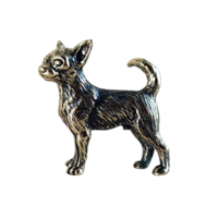 Статуэтка миниатюра Чихуахуа Бронза