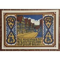 Нотгельд 50 пфеннигов 1921 год. Оснабрюк. Веймарская республика