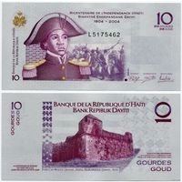 Гаити. 10 гурдов (образца 2004 года, выпуск 2012, P272e, UNC)
