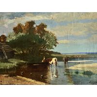 Сельский пейзаж. Ф.Шкляров 1957г.