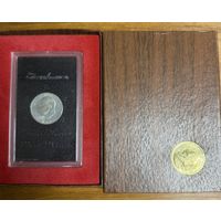 1 доллар 1971 МД S США Эйзенхауэр. Серебро