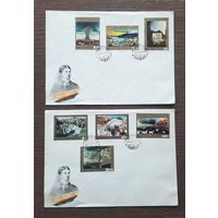 Венгрия 1973г. КПД  Живопись.Картины худ.Тивадара Костка Чонтвари. Серия:7 марок на 2 конвертах.СГ.
