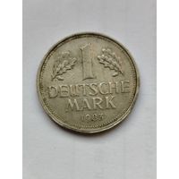 1 дойчмарка Германия. 1983 год . Буква F.