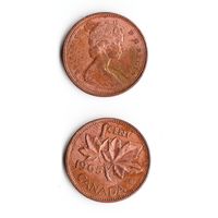 1 цент Канада 1965 года