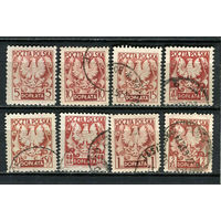 Польша - 1951/1953 - Герб. Dienstmarken - 8 марок. Гашеные и MNH.  (Лот 11JJ)-TG2P35