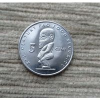 Werty71 Острова Кука 5 центов 2000 ФАО Тангароа идол божок