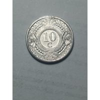 Антильские острова  10 центов 1990 года .