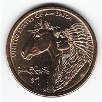 1 доллар США 2012 год Сакагавея Торговые пути 17 века двор D _состояние aUNC/UNC