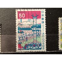 Япония, 1980. 100 лет системе пожаротушения. Акробатика на лестнице