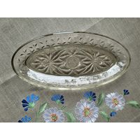 Селедочницы, стекло, стекольный завод "Октябрь", ретро СССР.