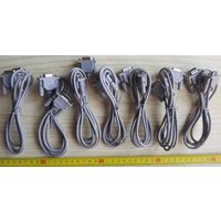 Кабель - RS-232 COM-порт 9-pin (папа-мама), серый, new