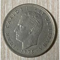 Монета 25 песет 1975 год. Испания. Король Хуан Карлос I