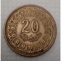 Тунис 20 миллимов, 1960 (14-17-28)