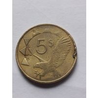 Намибия. 5 долларов 1993 года. (4).