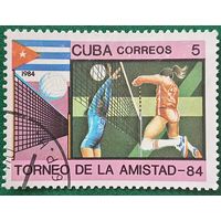 Куба 1984. Спорт. Женский волейбол. Марка из серии