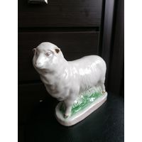 Статуэтка овца, ягненок, Старая Гжель